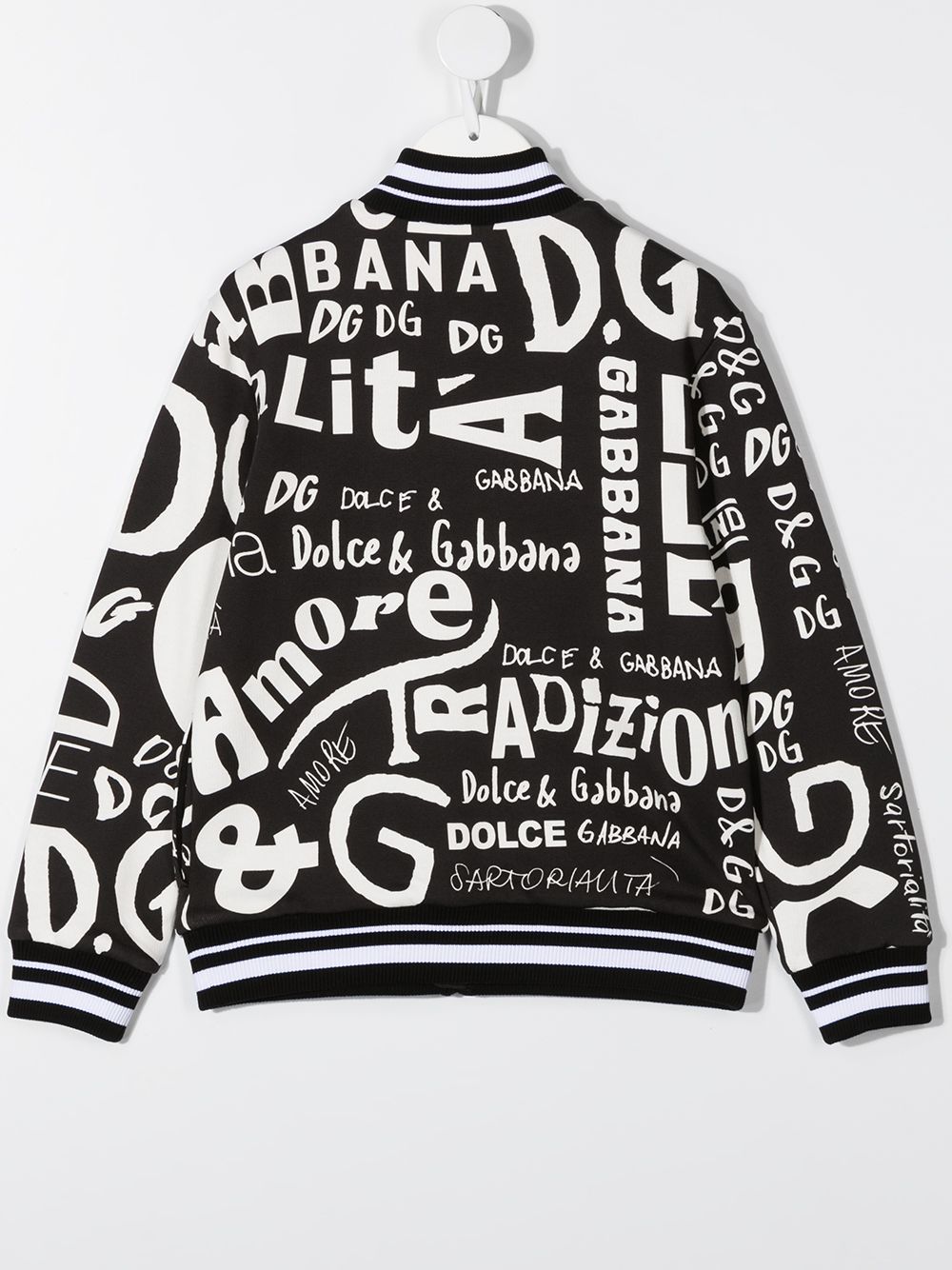 DOLCE & GABBANA GRAPHIC PRINT BOMBER JACKET 