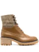 Image 1 of Chloé ribbed-panel ankle boots