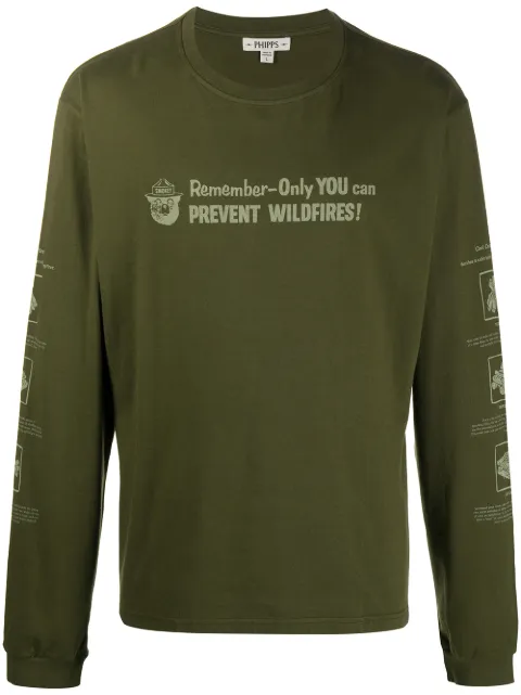 Phipps slogan print sweatshirt