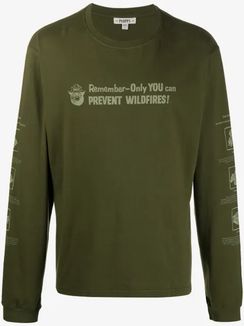 Phipps slogan print sweatshirt