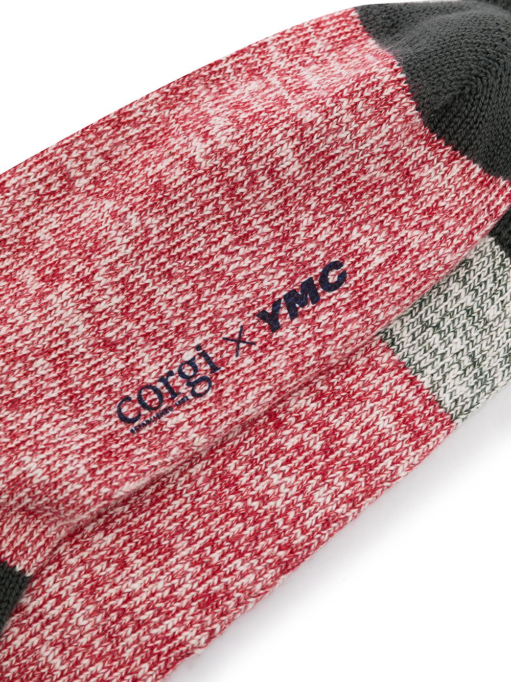 фото Ymc colour block contrast knit socks