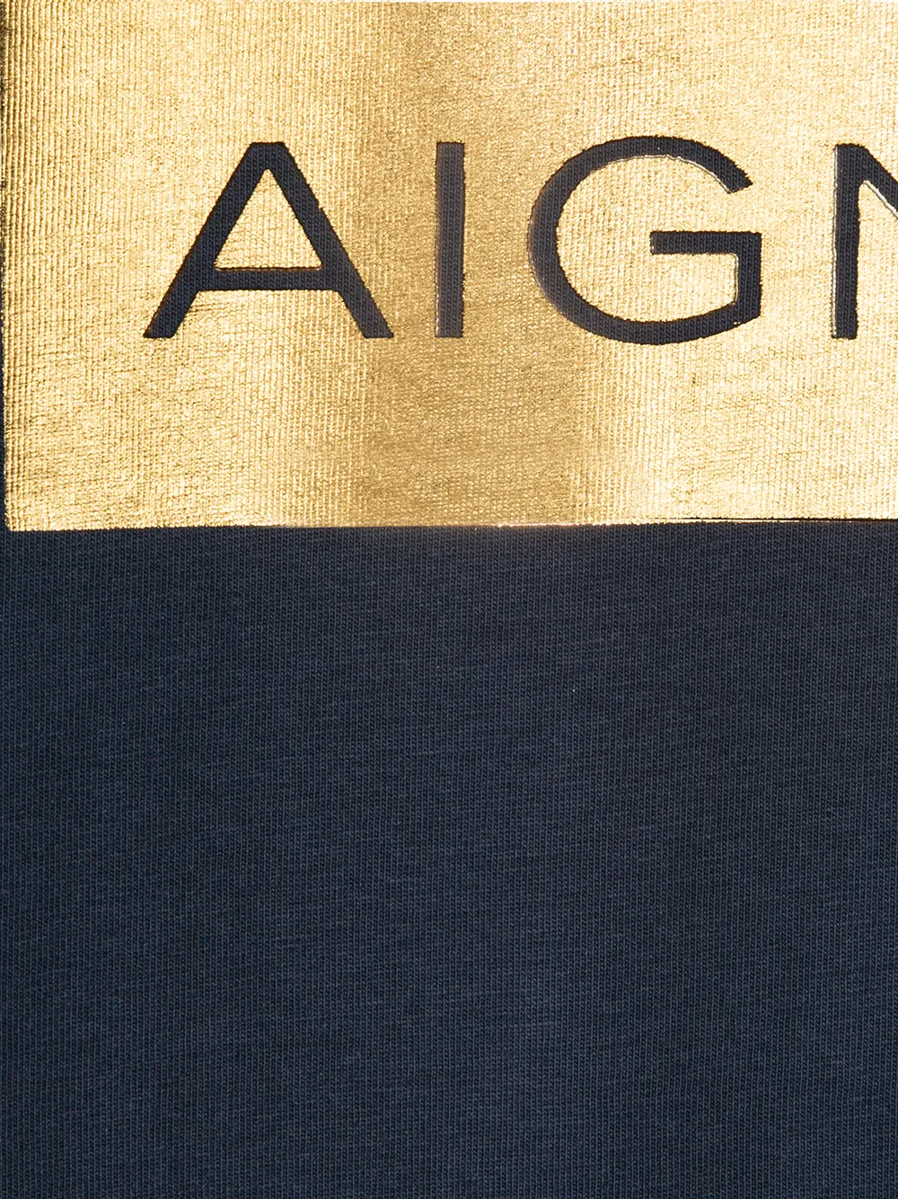 Aigner Kids T-shirt met logoprint Blauw