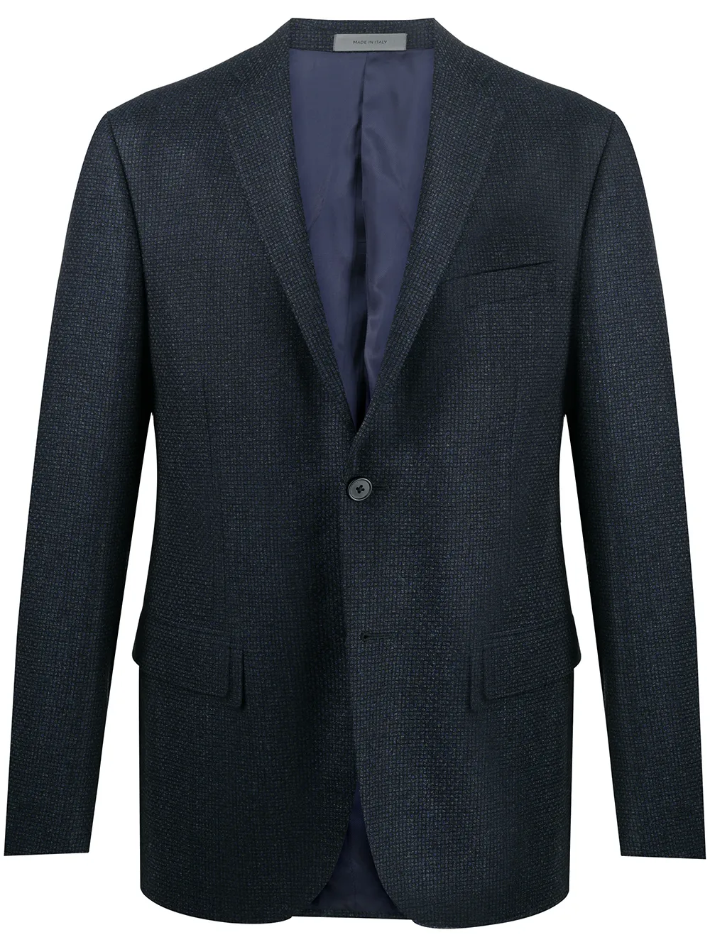 

Corneliani blazer a cuadros con botones - Azul