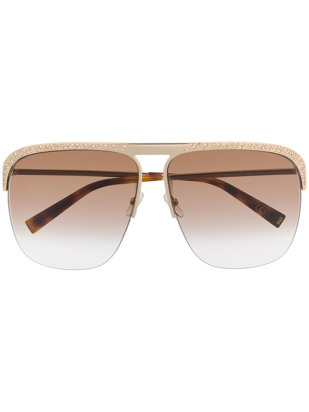 фото Givenchy eyewear солнцезащитные очки-авиаторы с кристаллами