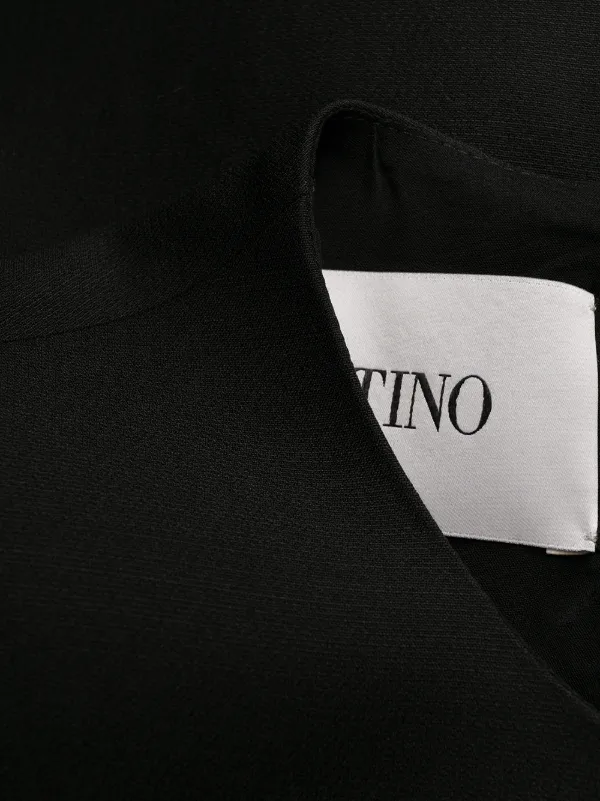 Valentino Garavani Sleeveless Flared Dress | Black | FARFETCH