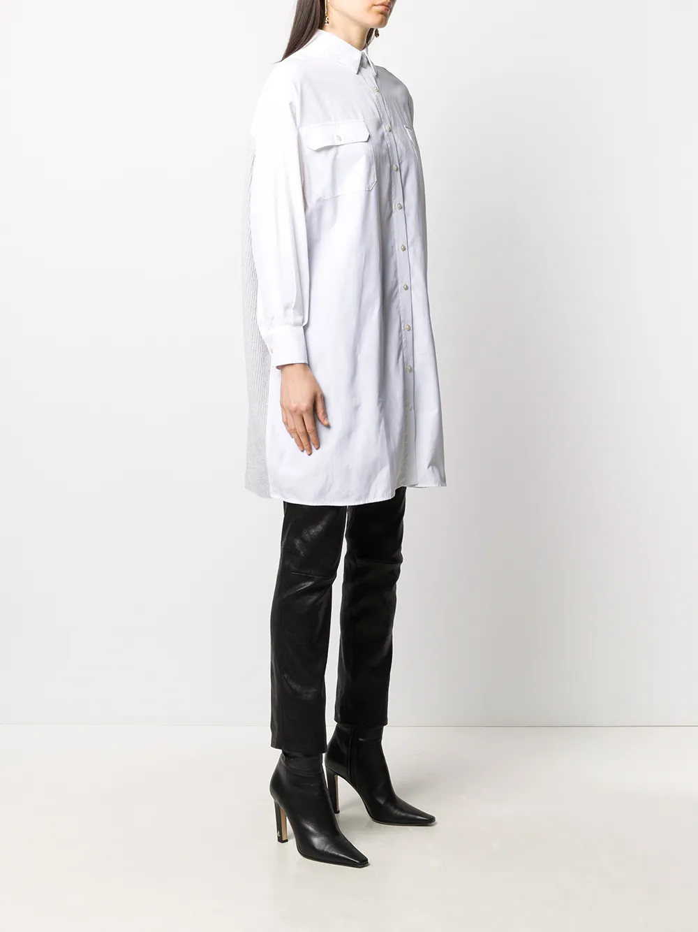 фото Maison ullens two-tone long shirt