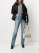 Image 2 of Pinko fringed-yoke quilted hooded jacket