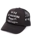 Deus Ex Machina logo print mesh cap - Black