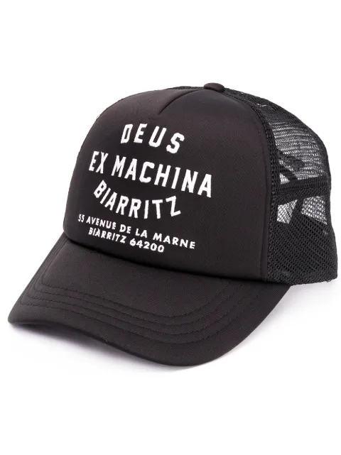 Deus Ex Machina logo print mesh cap