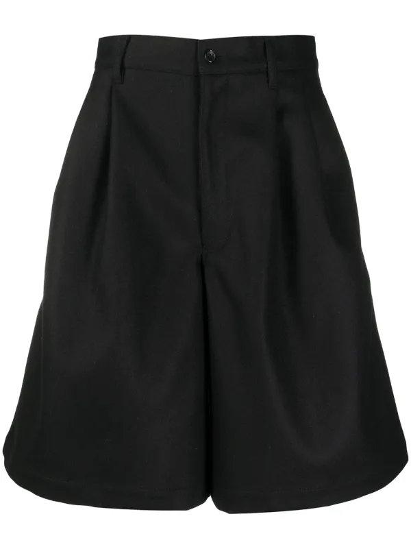 black high waisted bermuda shorts