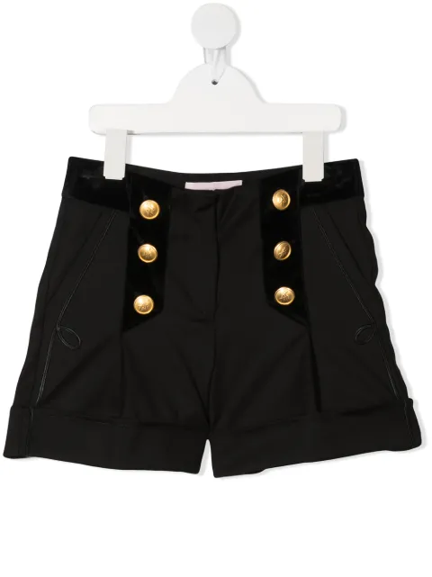 Alberta Ferretti Kids button-detail shorts