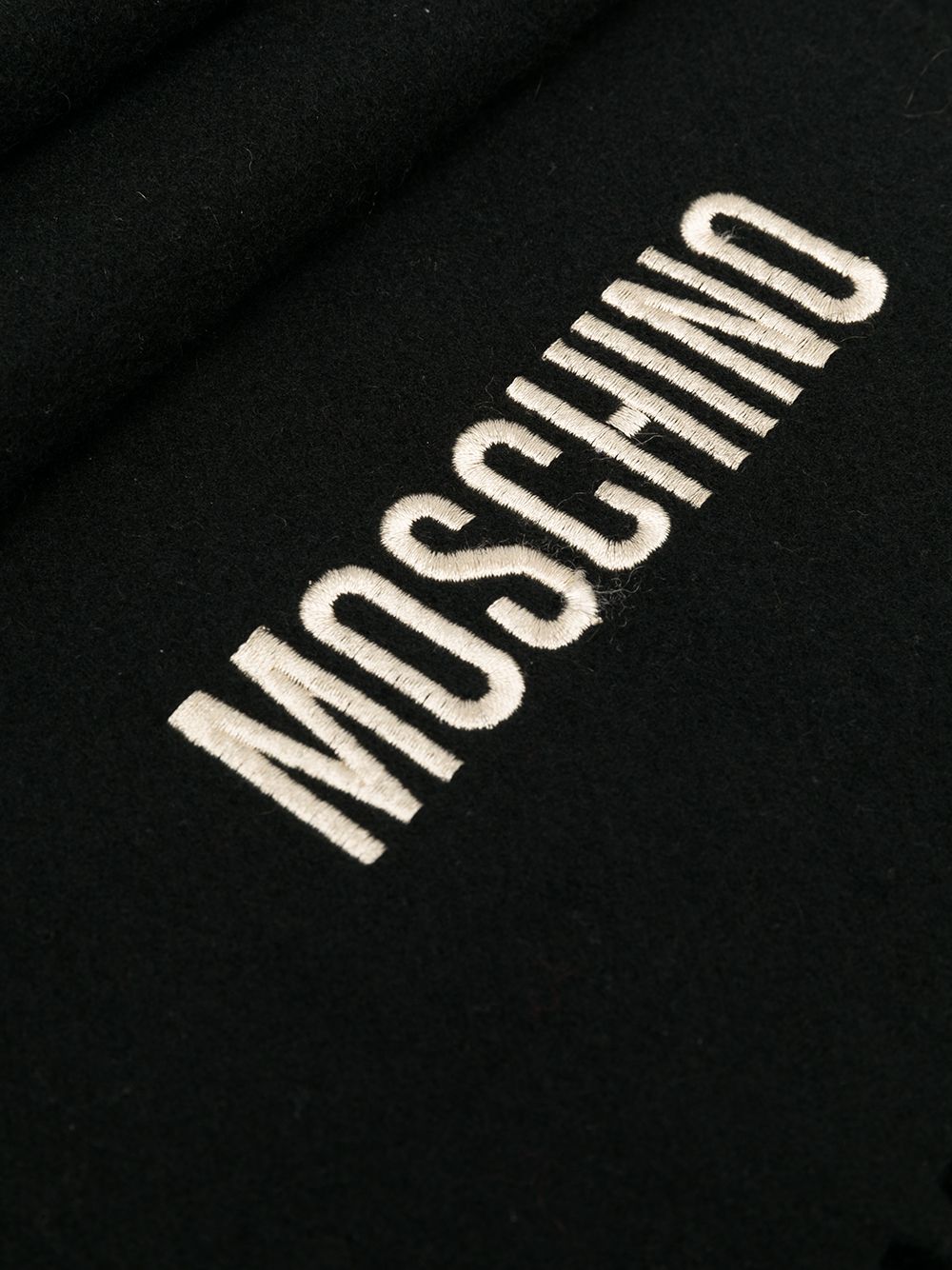 фото Moschino pre-owned шарф 1990-х годов с вышитым логотипом