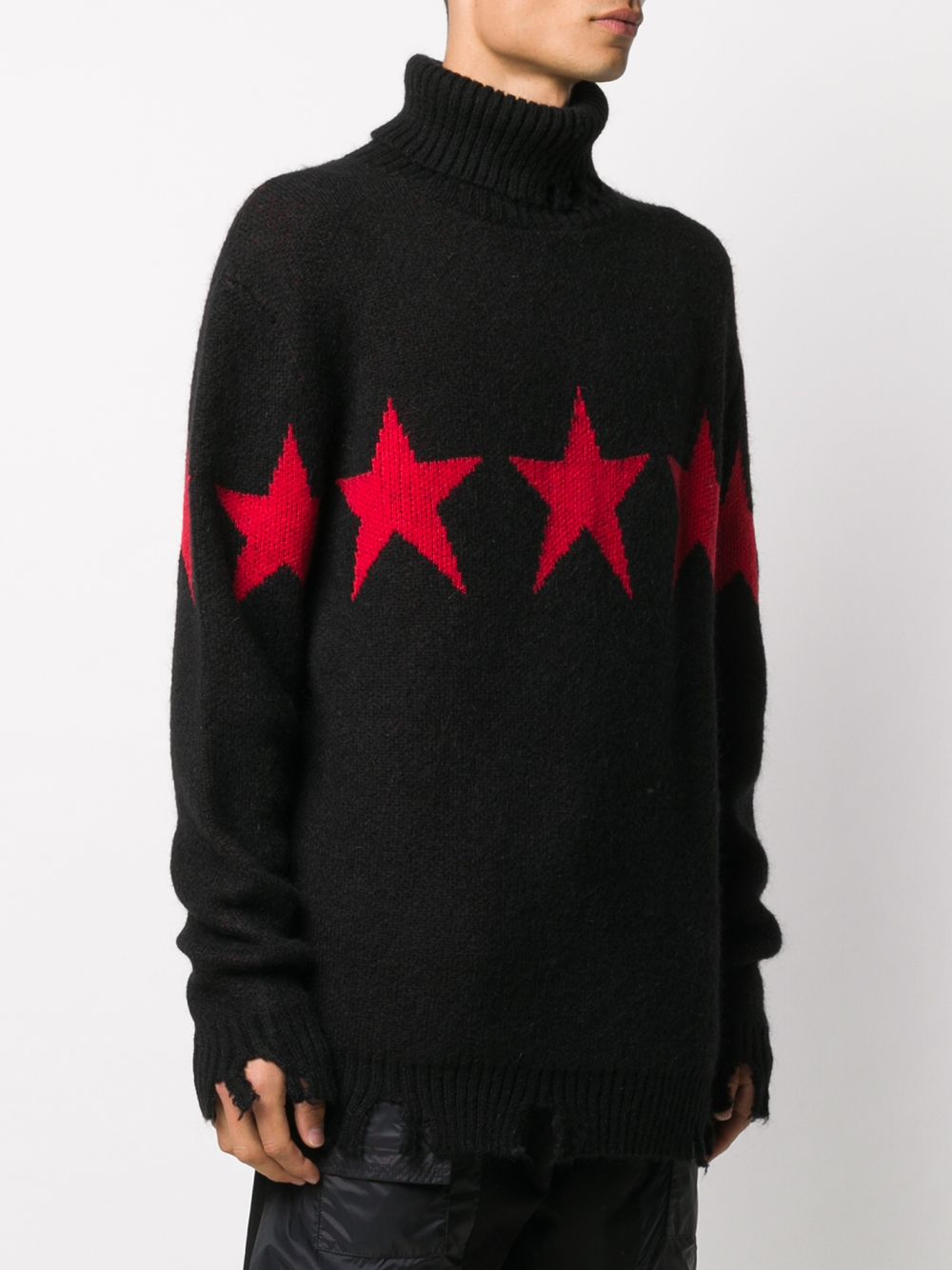 фото Vision of super distressed star knit jumper