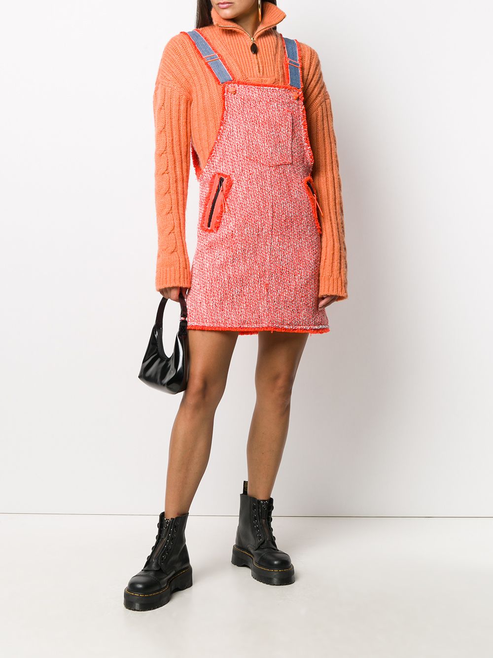 tweed jumper dress