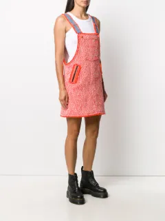 tweed overall dress