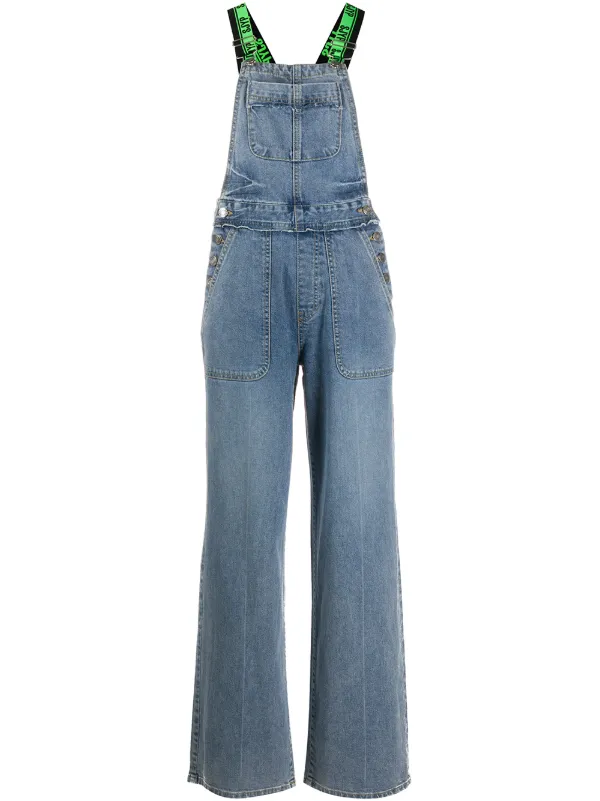 blue denim dungarees