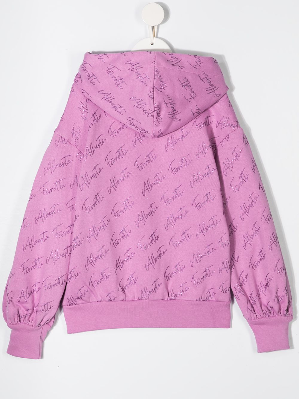 фото Alberta ferretti kids teen monogram print hoodie