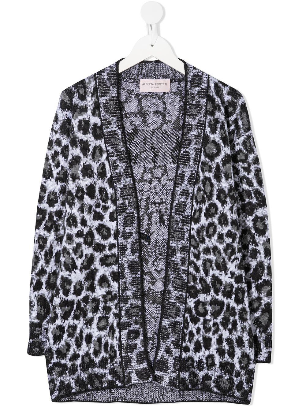 фото Alberta ferretti kids teen leopard-print open-front cardigan