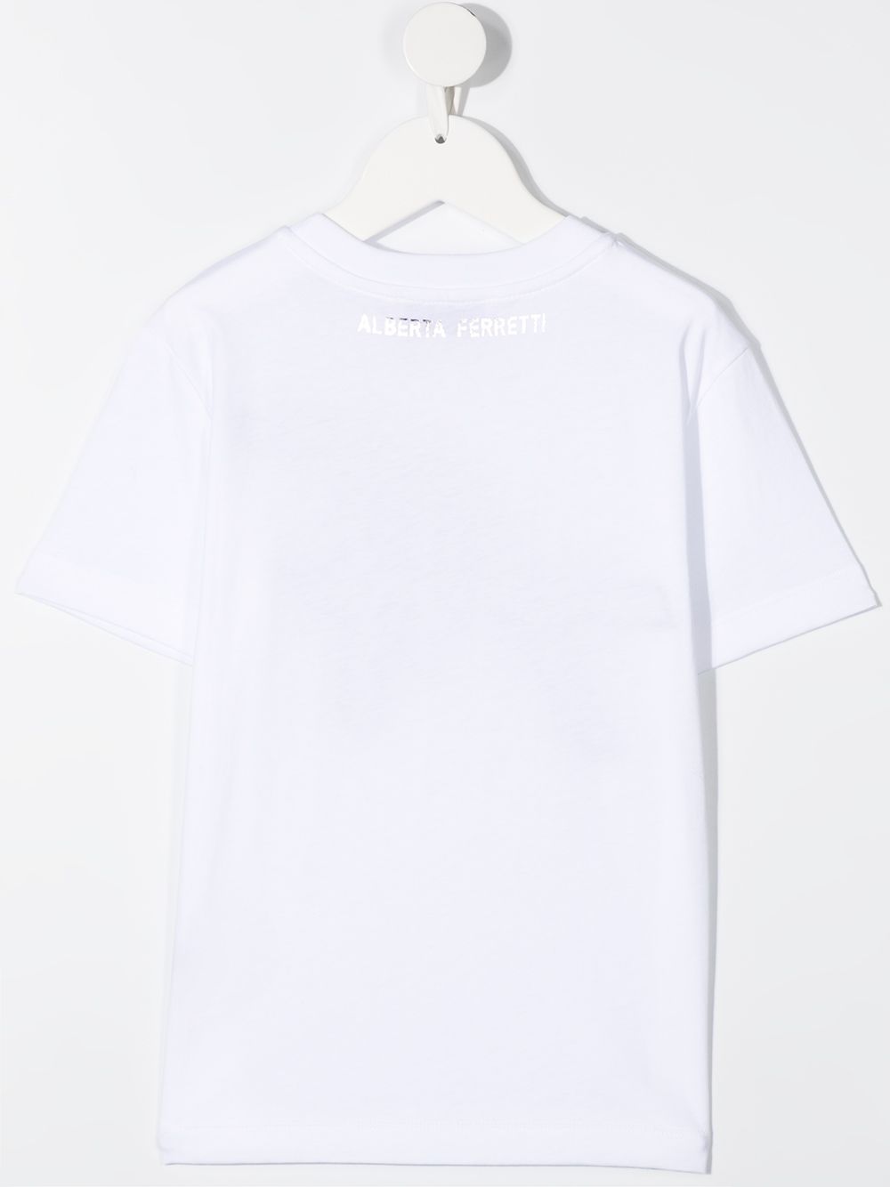 фото Alberta ferretti kids teen embroidered logo t-shirt