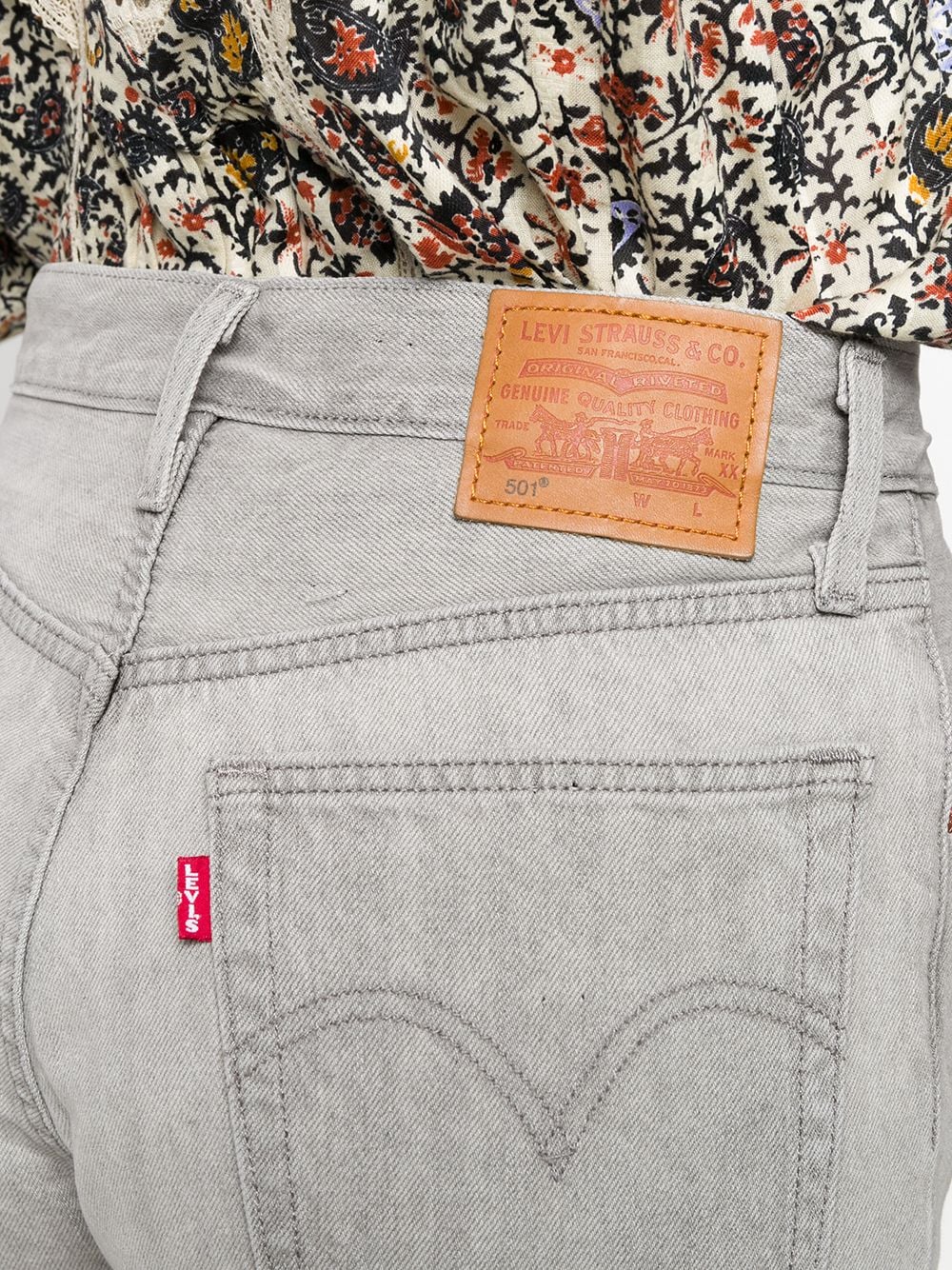 фото Levi's укороченные джинсы прямого кроя