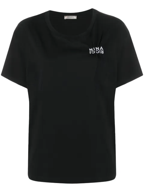 Nina Ricci embroidered-logo t-shirt