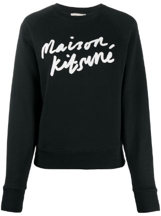 Maison Kitsuné Logo Print Sweatshirt - Farfetch