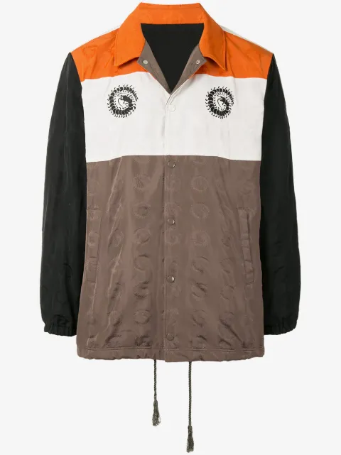 Undercover colour-block logo-print jacket
