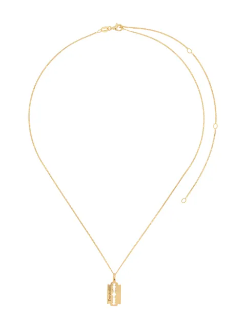 True Rocks mini razor pendant necklace