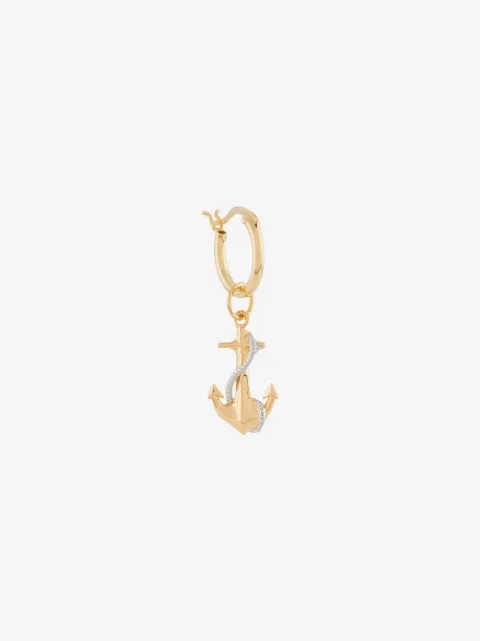 True Rocks anchor hoop earring