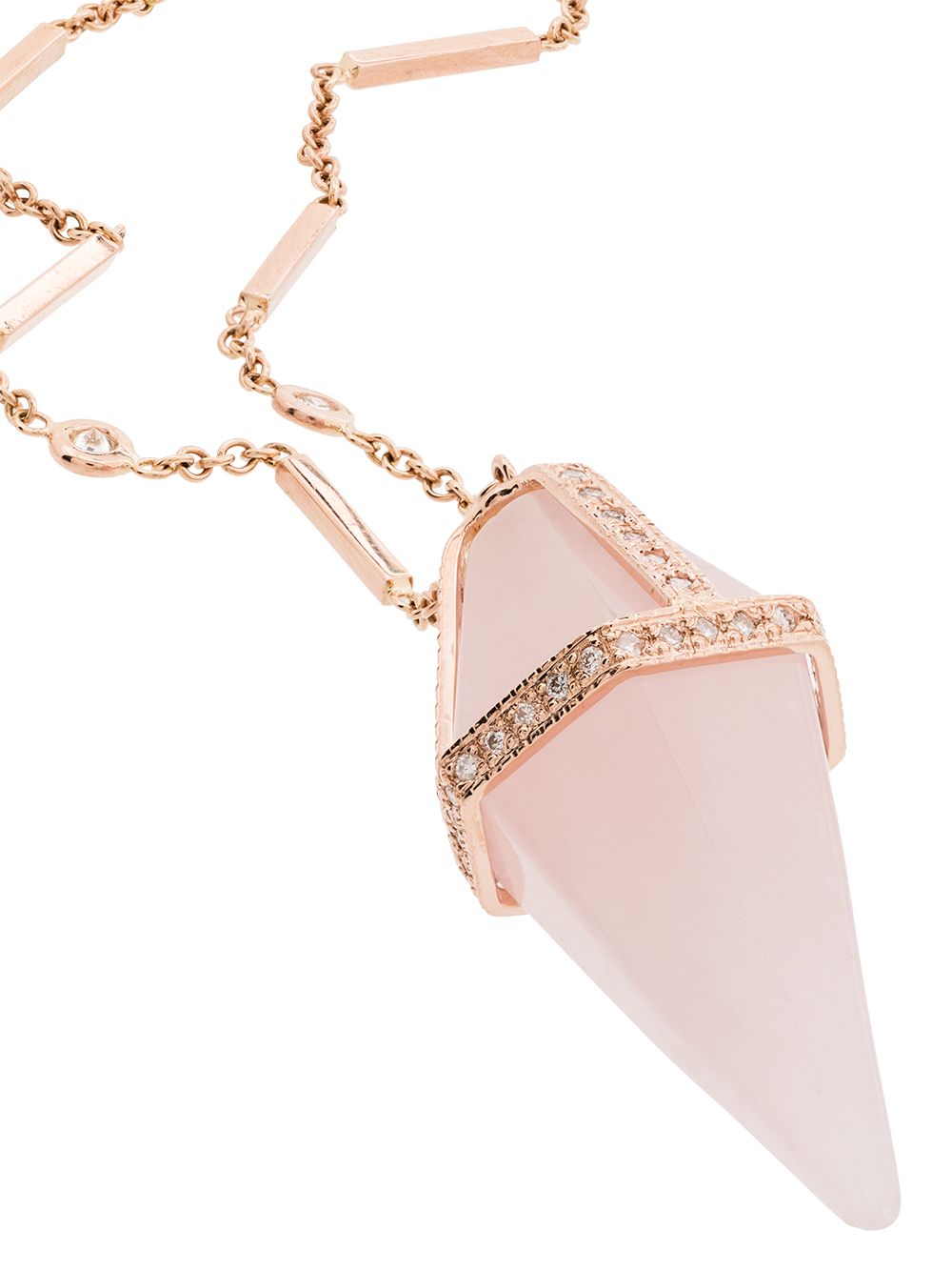 Jacquie Aiche 14K Rose Gold Pendant Necklace - Farfetch