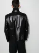 HELIOT EMIL zip-up leather jacket