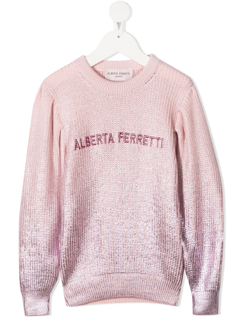 фото Alberta ferretti kids embroidered logo jumper