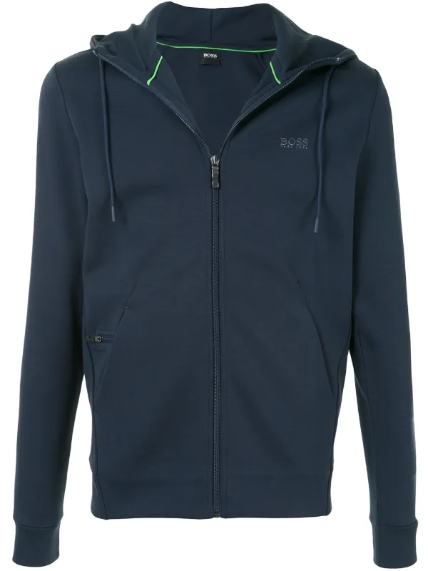 zip up drawstring hoodie