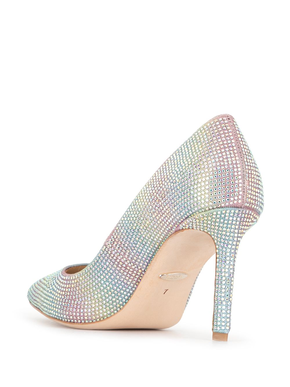 фото Badgley mischka туфли-лодочки godiva rainbow с кристаллами