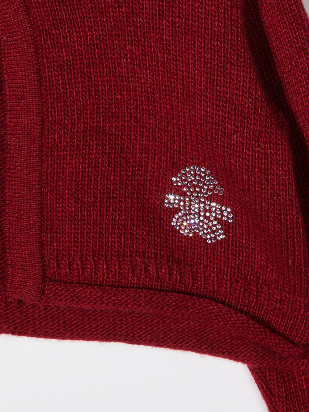 фото Le bebé enfant logo-embroidered cropped cardigan