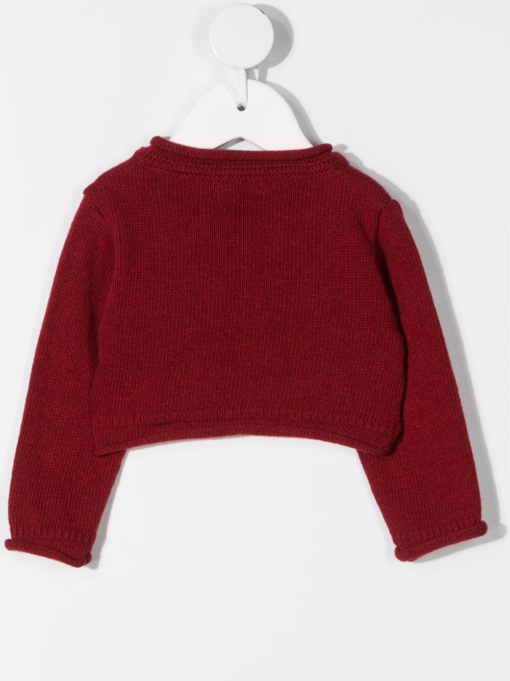 фото Le bebé enfant logo-embroidered cropped cardigan