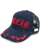 Image 1 of Philipp Plein Gothic logo-embroidered denim baseball cap