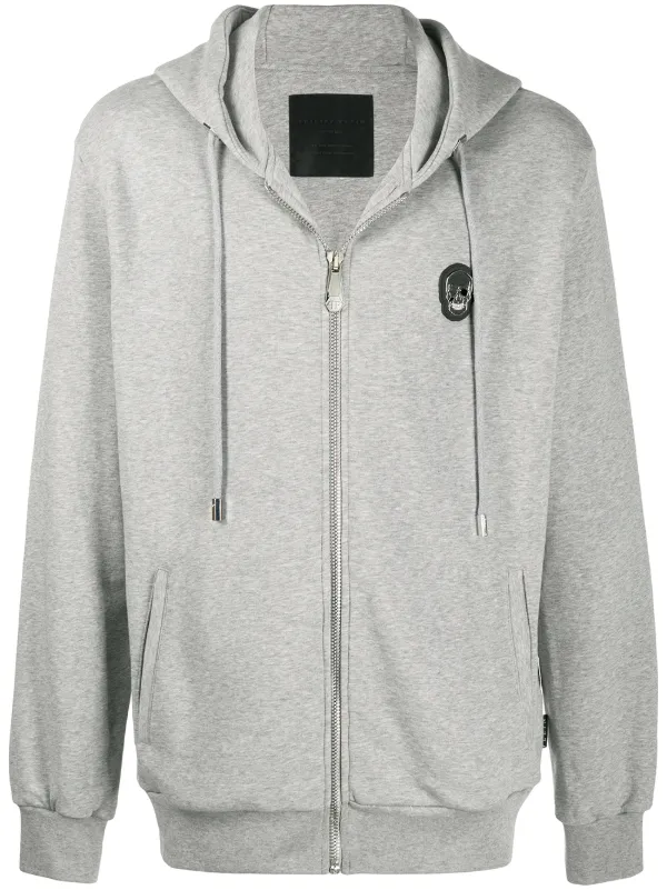Philipp plein grey hoodie Clearance