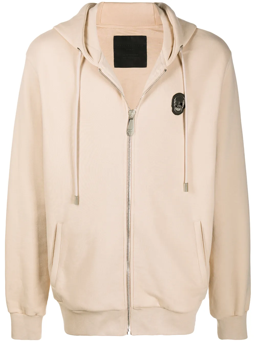 

Philipp Plein skull zipped hoodie - Neutrals