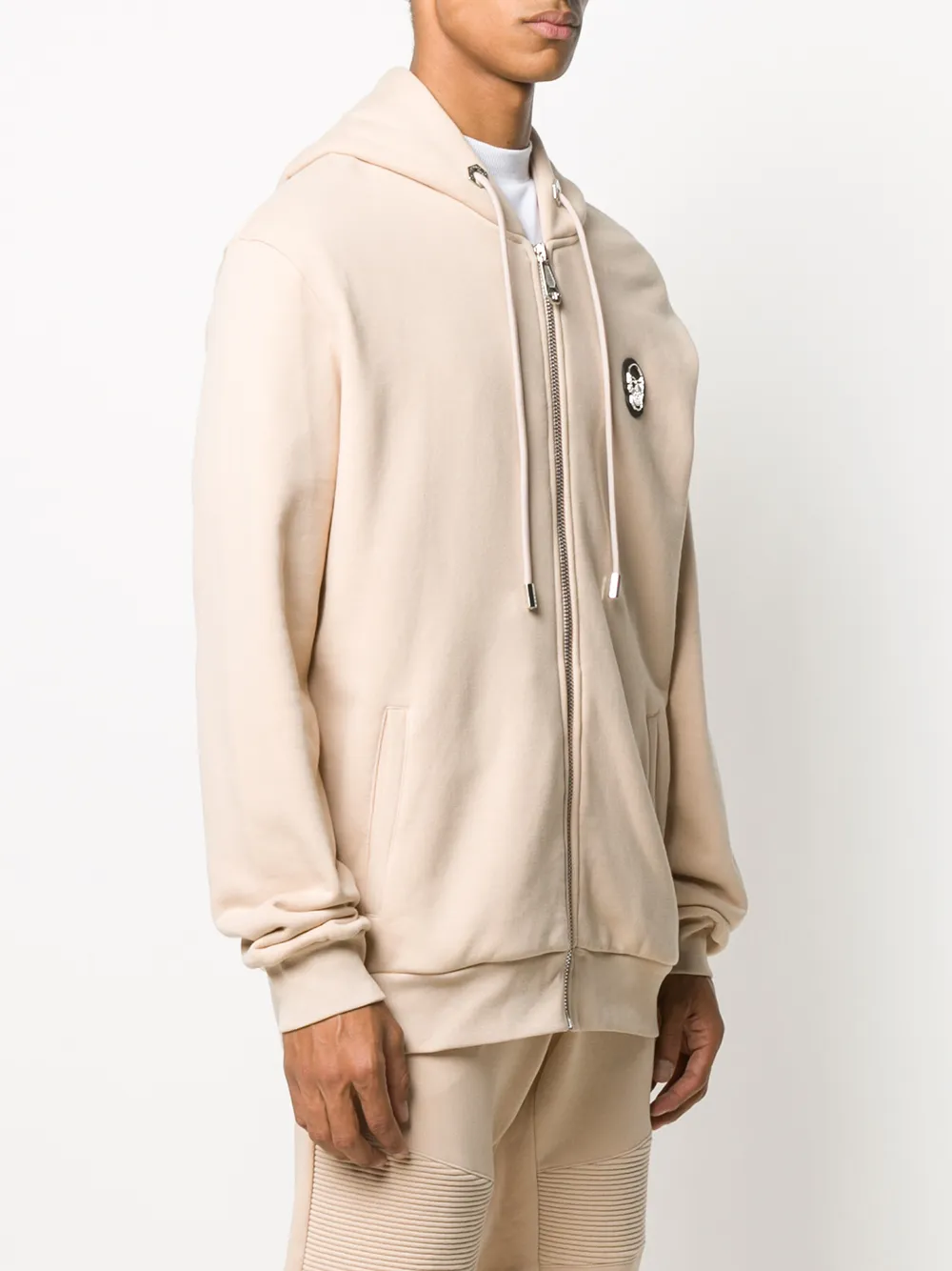  Philipp Plein Kapuzenjacke Mit Totenkopf   Nude 