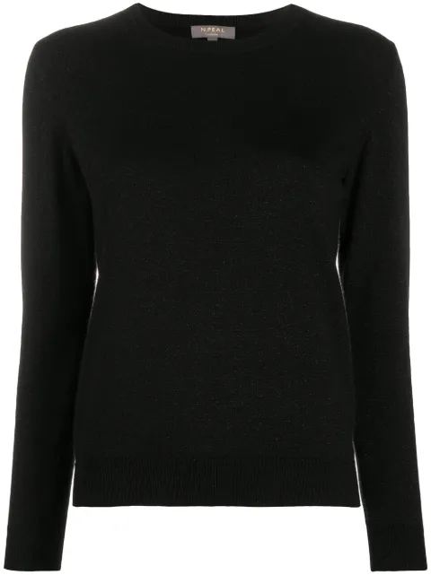 N.Peal round neck sweater with lurex