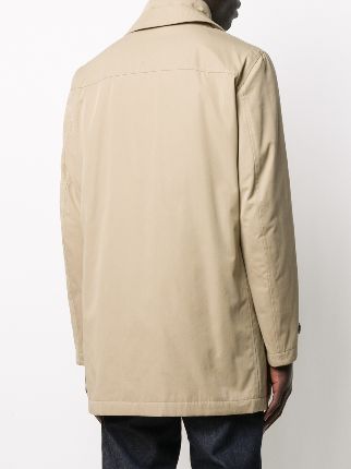 single-breasted button-up coat展示图