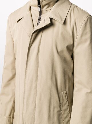 single-breasted button-up coat展示图