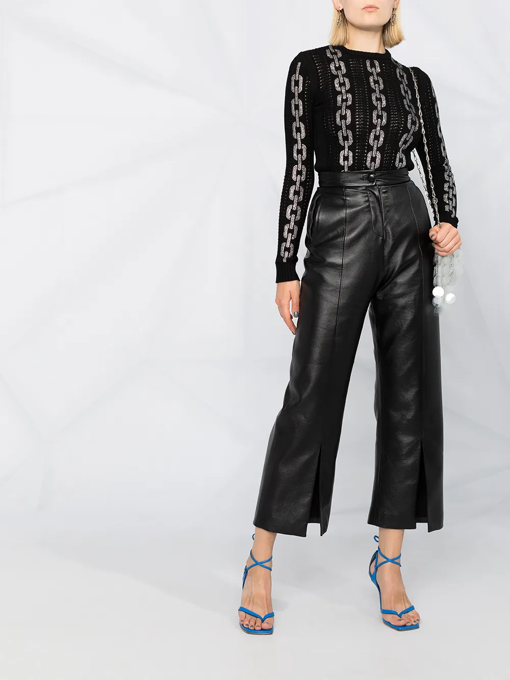 Philipp Plein crystal-embellished chain-link jumper | Knitted Sweaters | Image 2