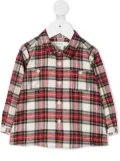 Bonpoint plaid cotton shirt - Red