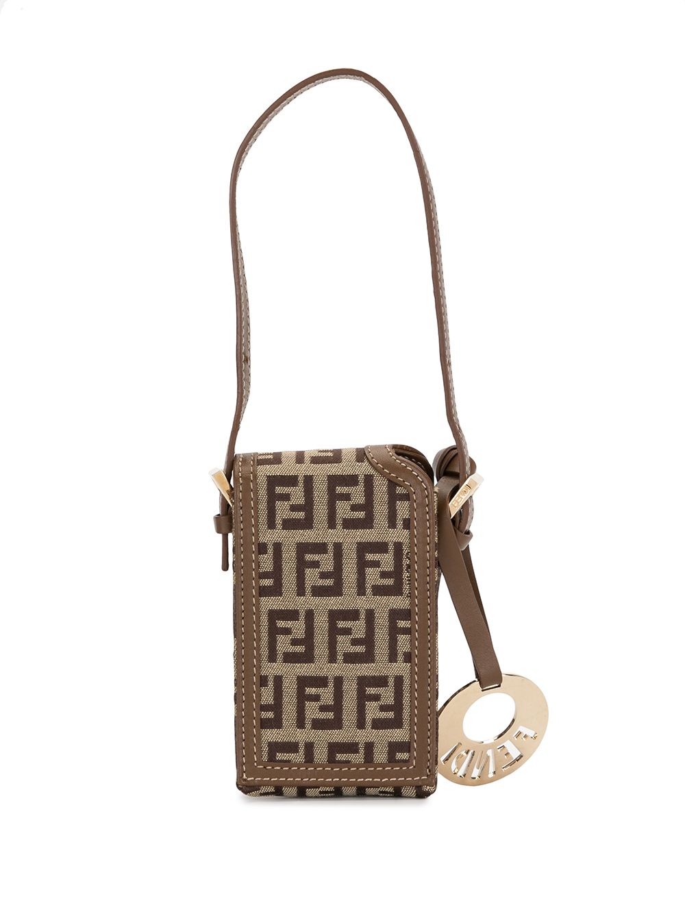 фото Fendi pre-owned мини-сумка с логотипом zucchino