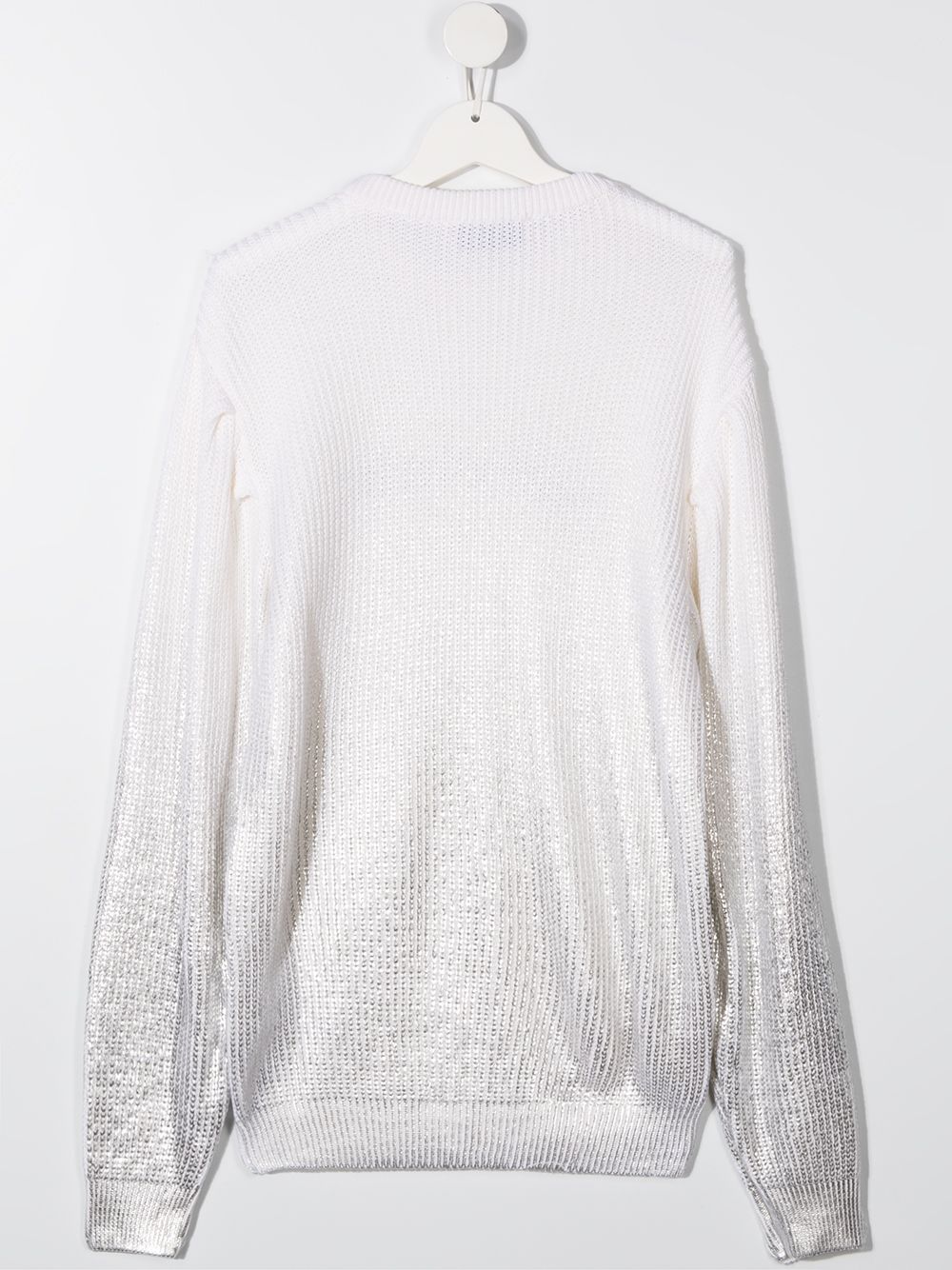 фото Alberta ferretti kids embroidered chest merino-knit jumper