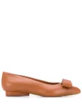 Ferragamo Vara bow ballet flats - Brown