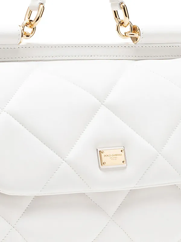 white quilted leather bolsa