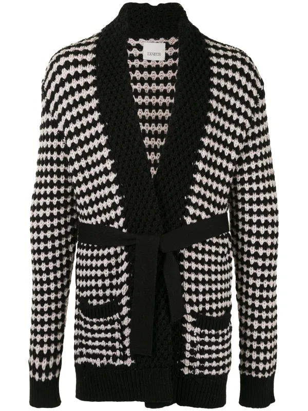 chunky belted cardigan